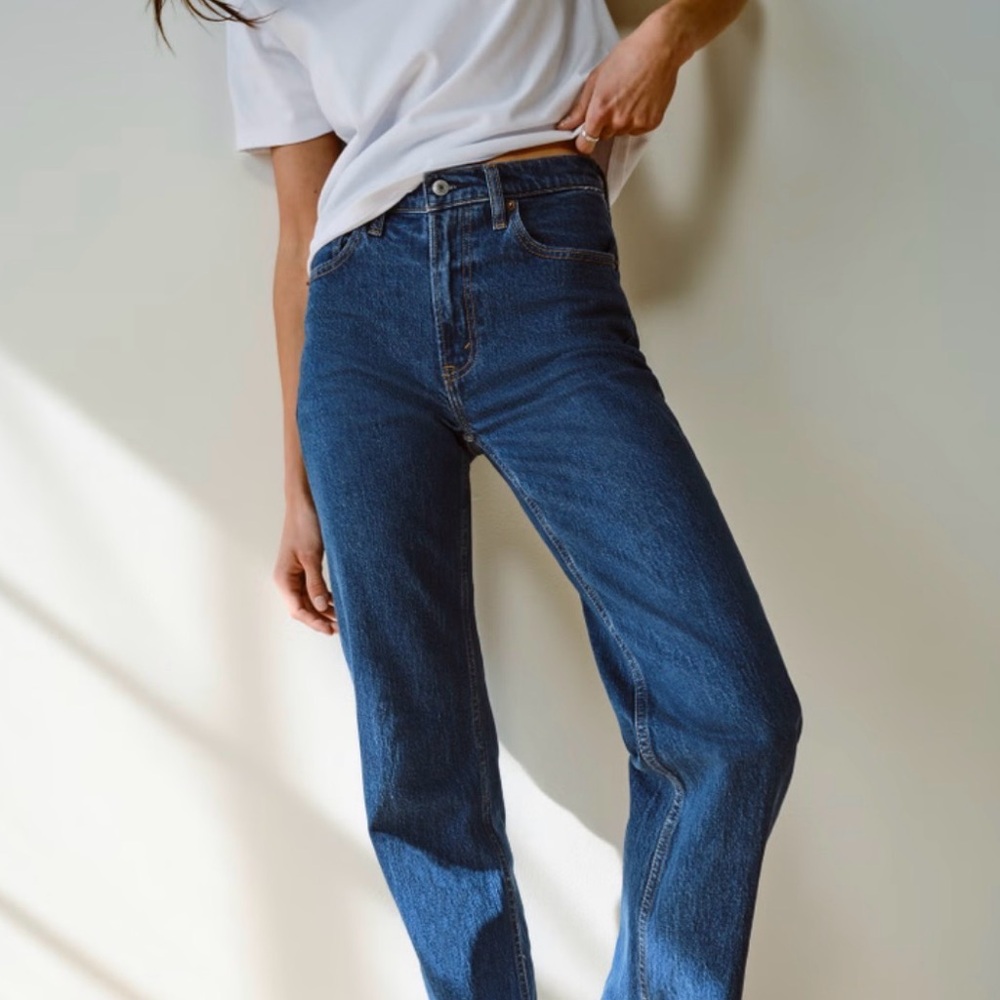 Abercrombie & Fitch High Rise Blue Jeans